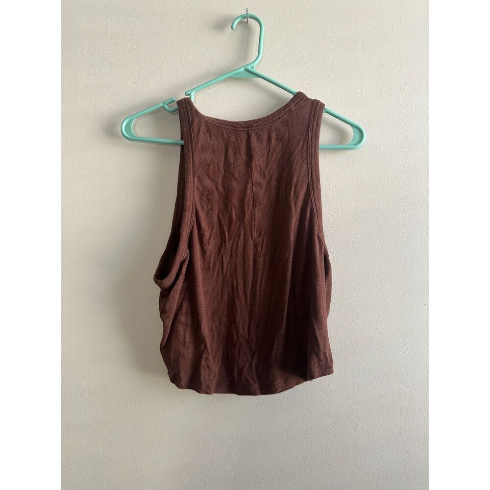 Lululemon Hold Tight Tank Top Java Brown Size 14 Ribbed Cropped - Java - Picture 4 of 4